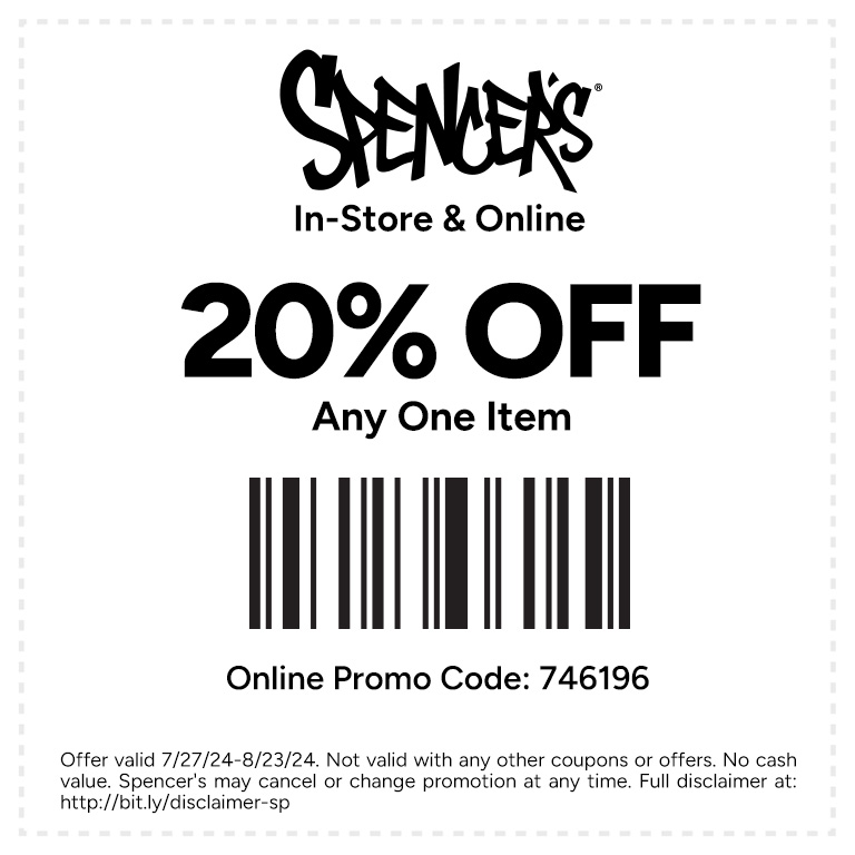 Jewelry, TShirts & Adult Novelties Spencer's Store 00522