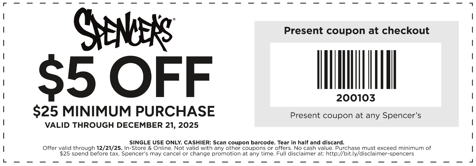 $5 Off $25 Minimum Purchase